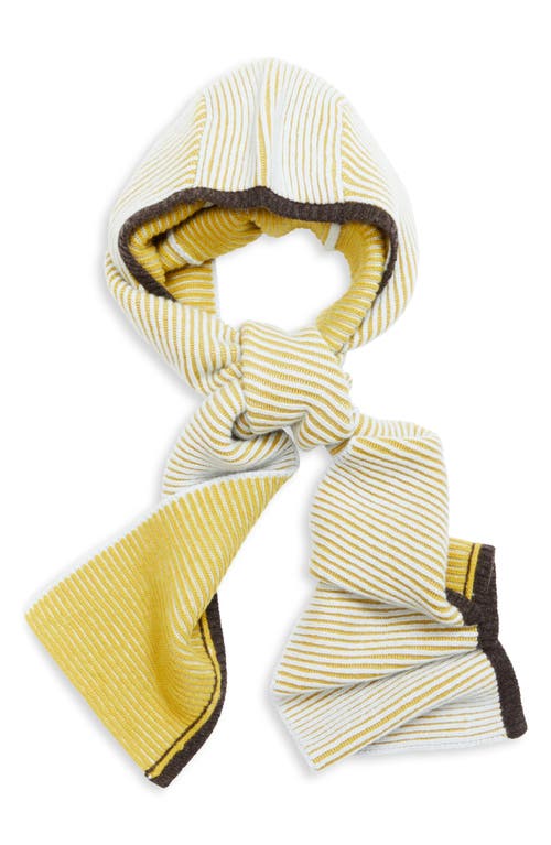 Eckhaus Latta Huddle Stripe Merino Wool Bonnet In Neutral