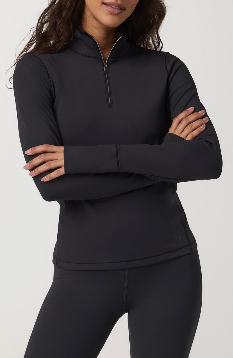 Vuori Chilled Out Half-Zip Pullover, Alternate, color, Washed Black