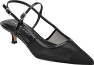 Marc Fisher LTD Ceddy Slingback Pointed Toe Kitten Heel Pump