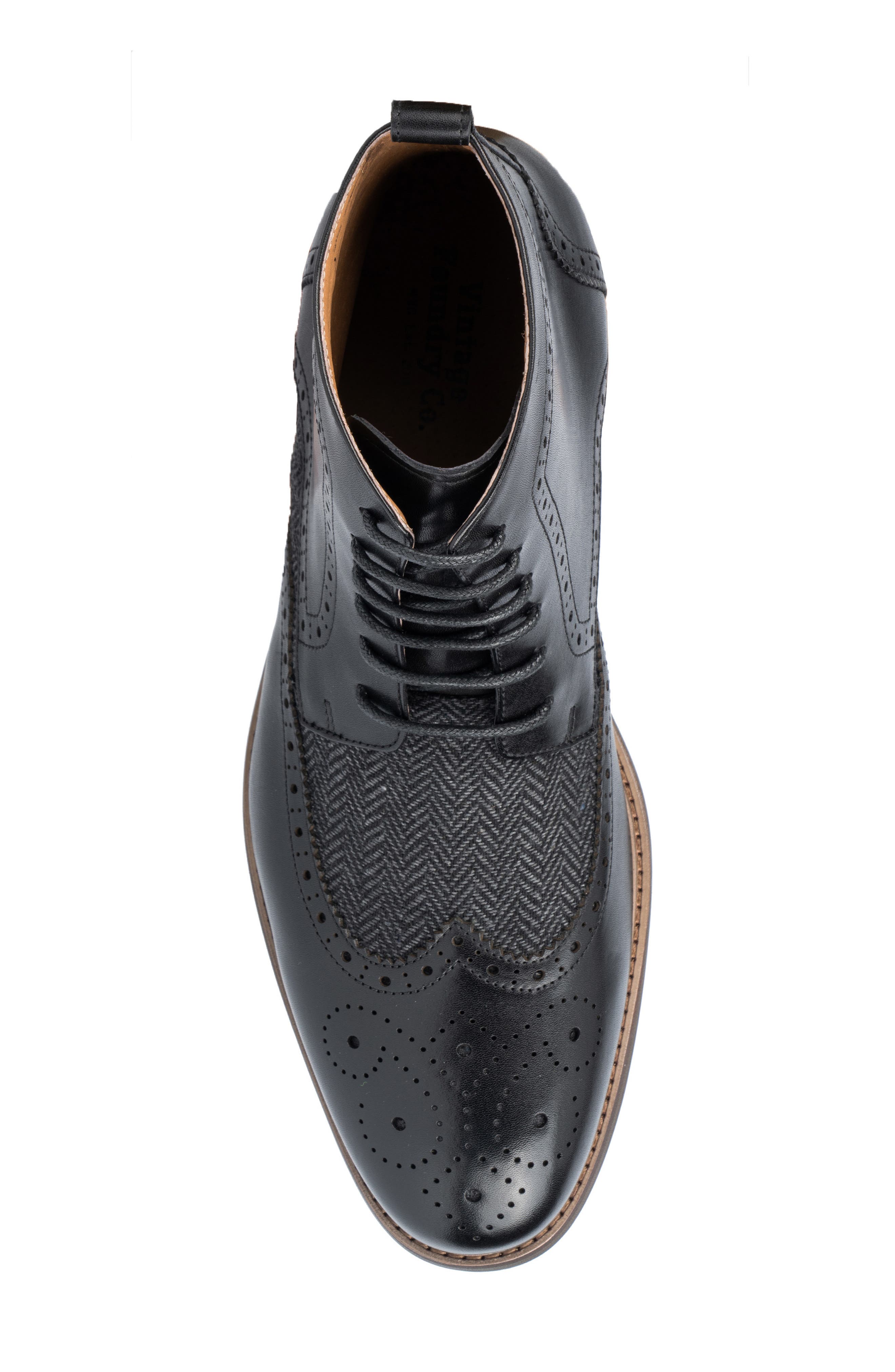 VINTAGE FOUNDRY Flint Herringbone Boot, Alternate, color, Black