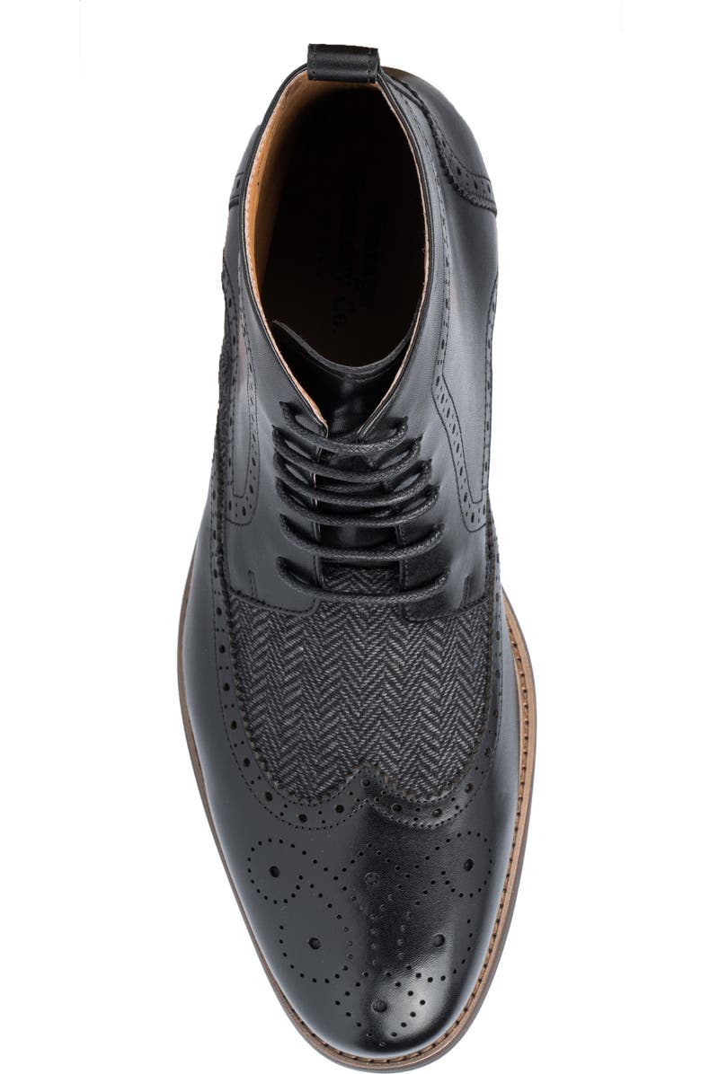 VINTAGE FOUNDRY Flint Herringbone Boot, Alternate, color, Black