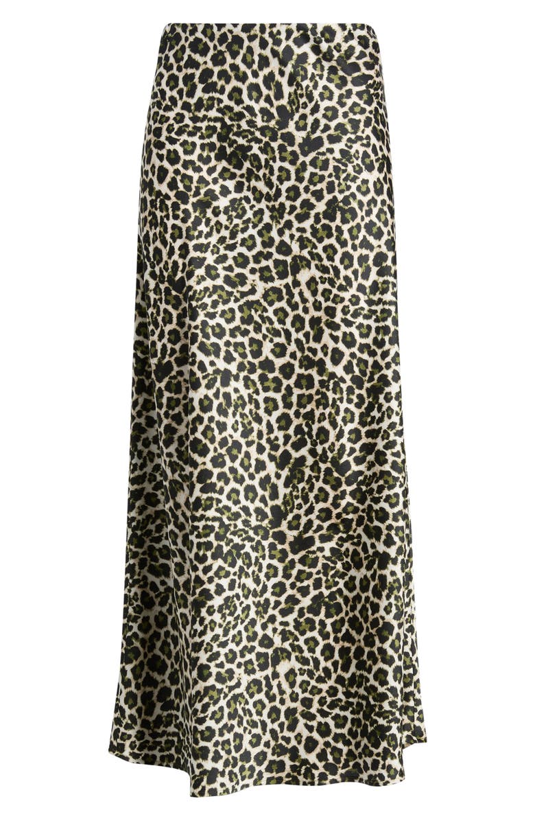 Anne Klein Print Flare Maxi Skirt, Alternate, color, Bay Leaf Multi
