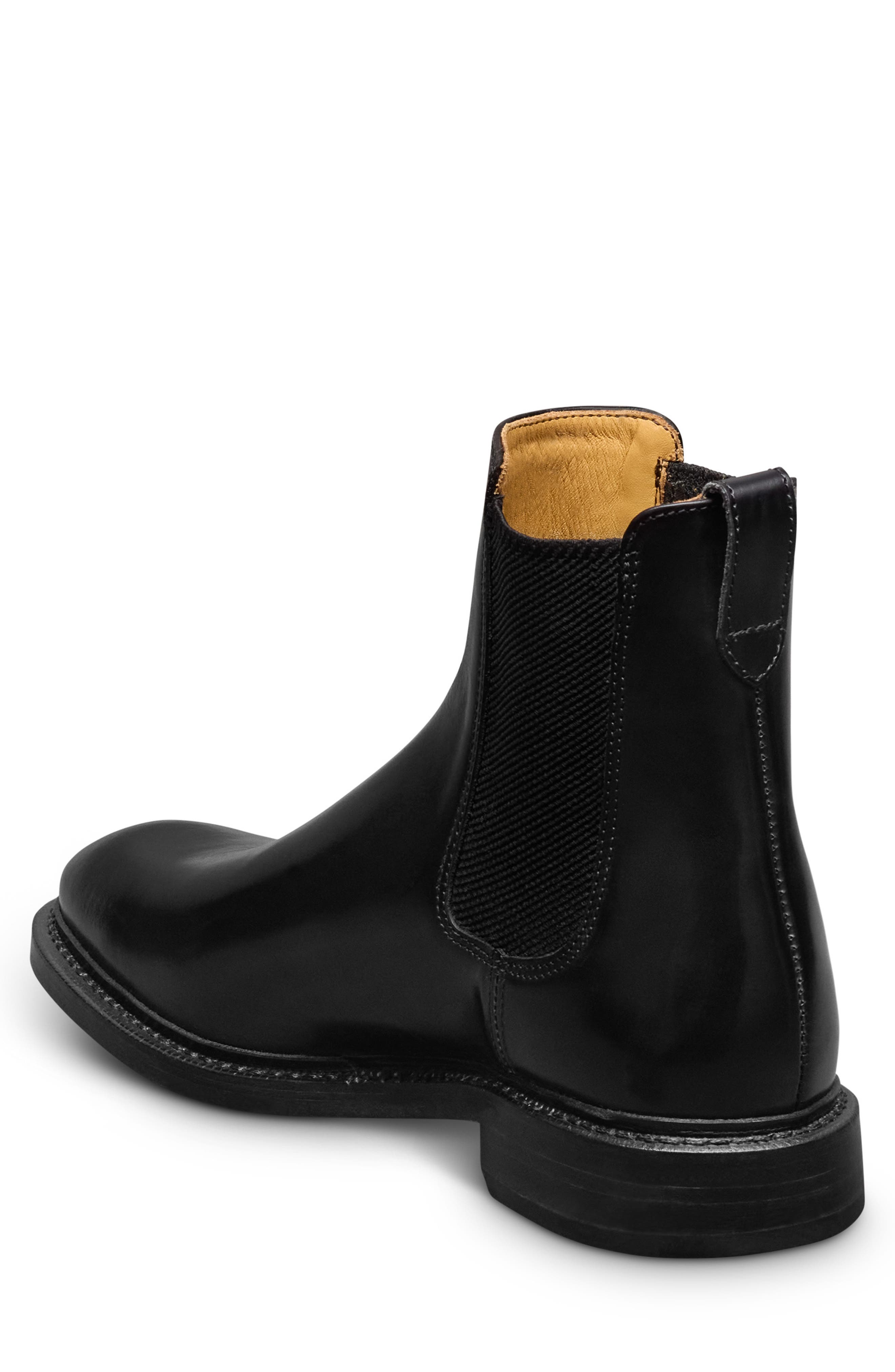 Rafe Leather Chelsea Boot, Alternate, color, BLACK