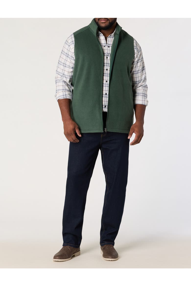 Big & Tall Polar Fleece Vest, Alternate, color, GREEN