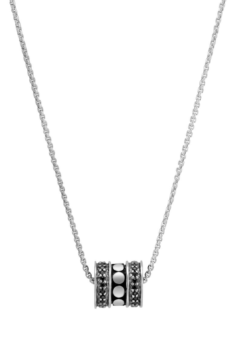 John Hardy Dot Sterling Silver Roller Pendant Necklace, Main, color, 