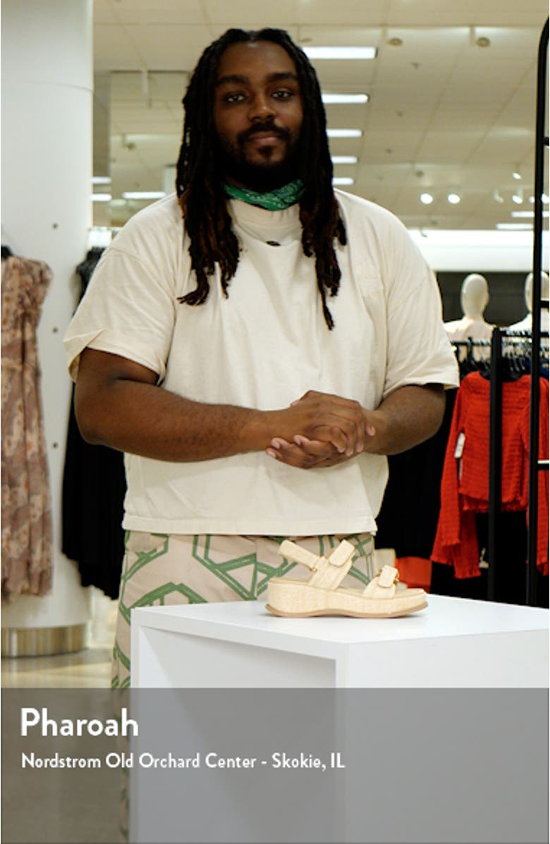 Cyra Raffia Platform Sandal, sales video thumbnail