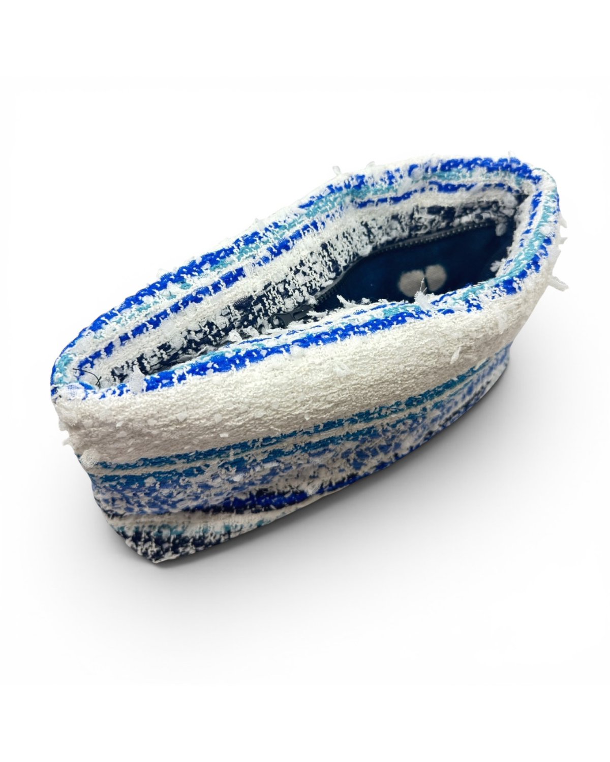 Summer Clutch Style 001, Alternate, color, Blue, White, and Black