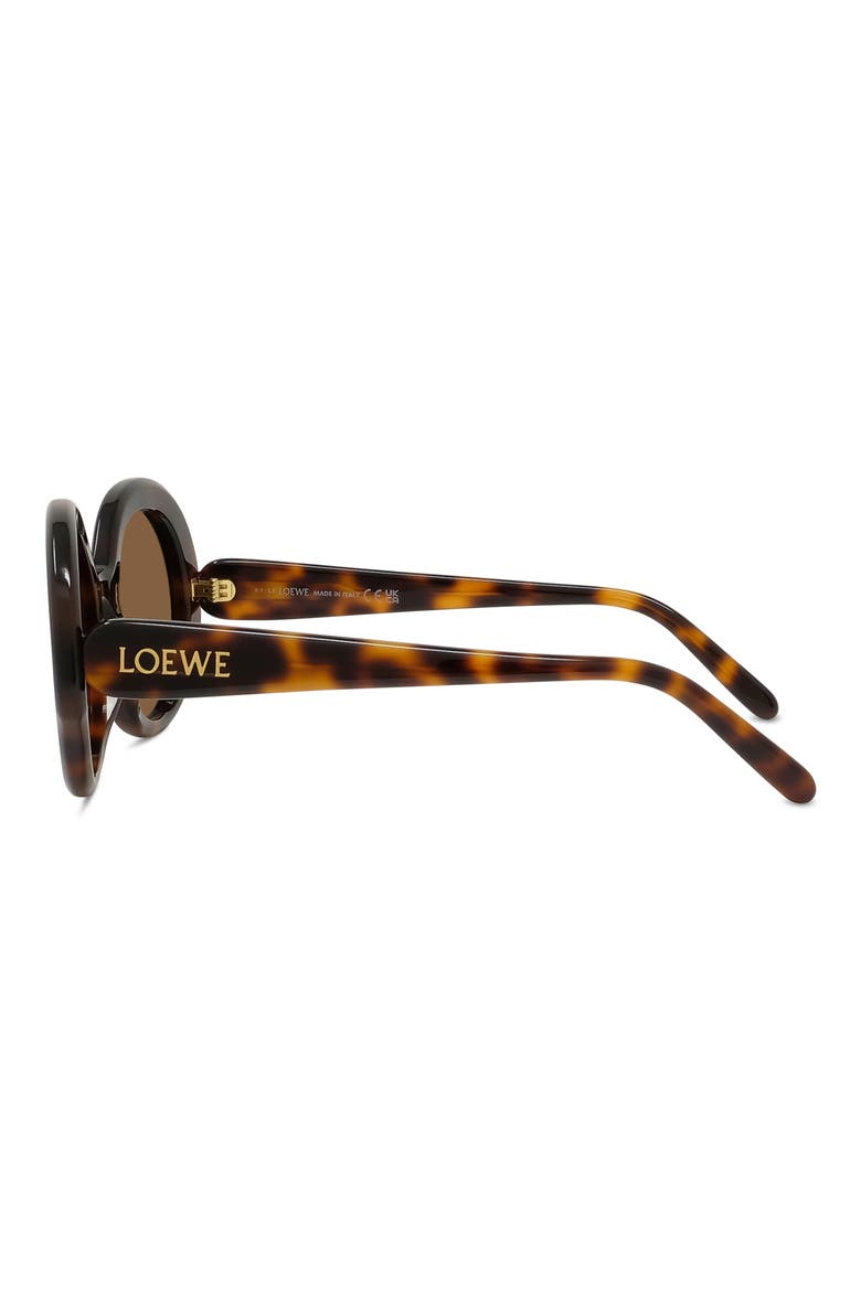 Thin 52mm Round Sunglasses, Alternate, color, DARK HAVANA / BROWN