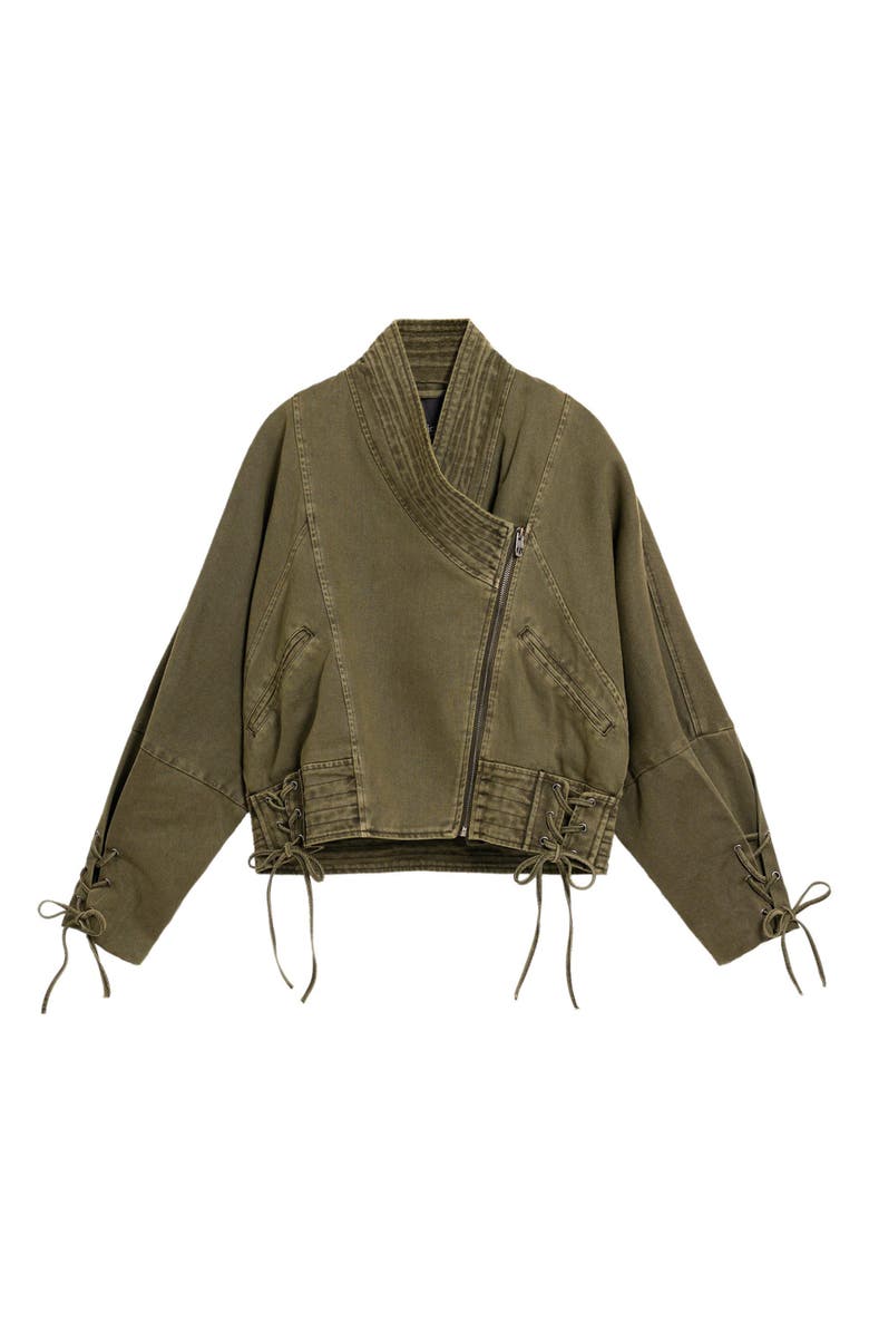 Desigual Cotton Twill Utility Jacket, Alternate, color, Military Green