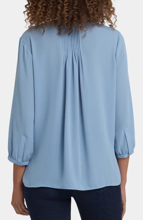 Nydj Pintuck Top In Blue