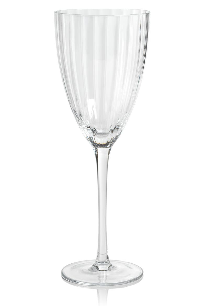 Malden Set of 4 White Wine Glasses, Main, color, CLEAR