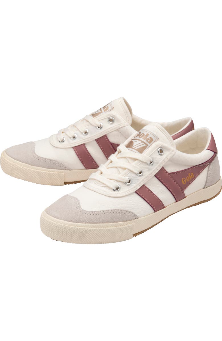 Gola Badminton Sneaker, Alternate, color, Off White/ Dusty Rose
