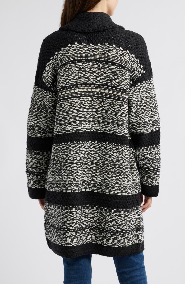 Lucky Brand Fair Isle Sweater Coat, Alternate, color, 