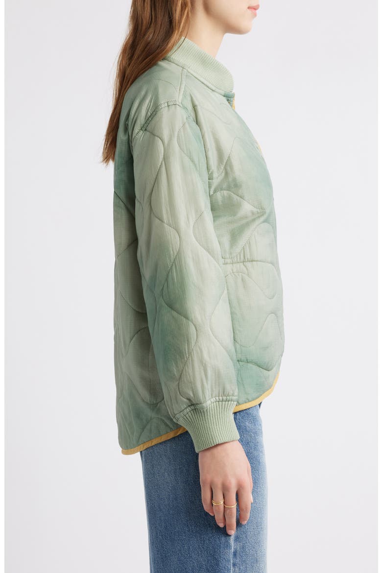 The Quilted Liner Jacket, Alternate, color, MOTTLED GREEN