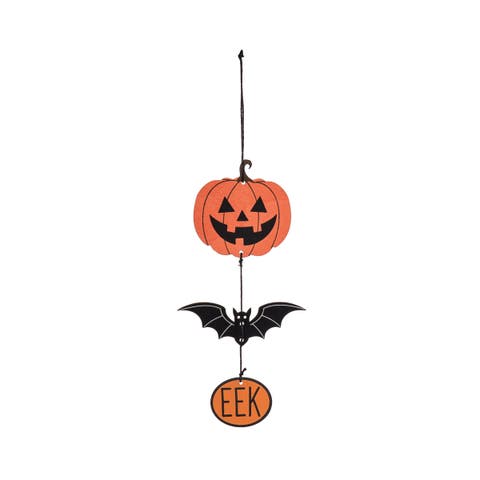 Pumpkin & Bat 3 Tier Christmas Tree Ornament