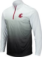 COLOSSEUM Men's Colosseum Gray Washington State Cougars Magic Team Logo Quarter-Zip Jacket