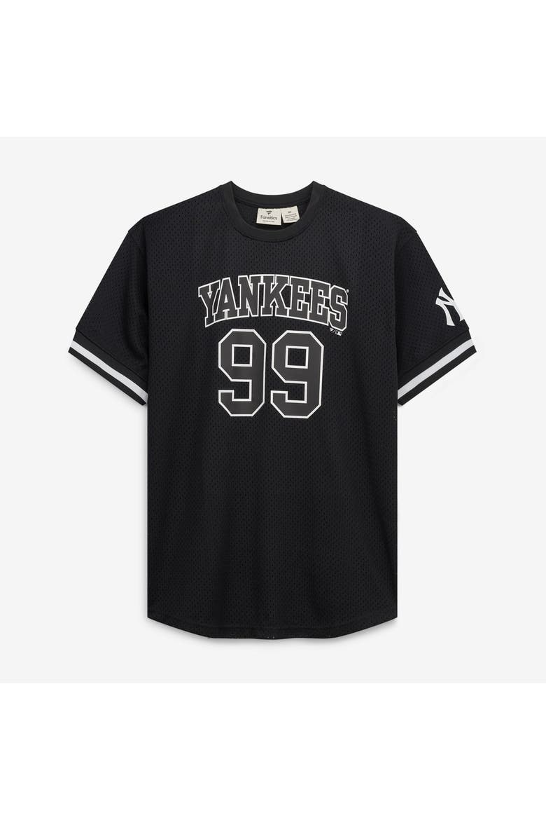 Men's Fanatics Aaron Judge Black/White New York Yankees Big & Tall Heavyweight Mesh Jersey, Alternate, color, Black