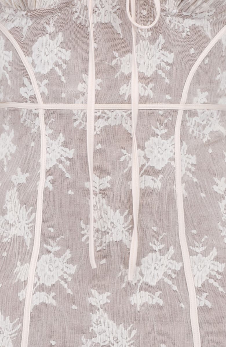 HOUSE OF CB Delilah Floral Long Sleeve Lace Maxi Dress, Alternate, color, Vintage Cream