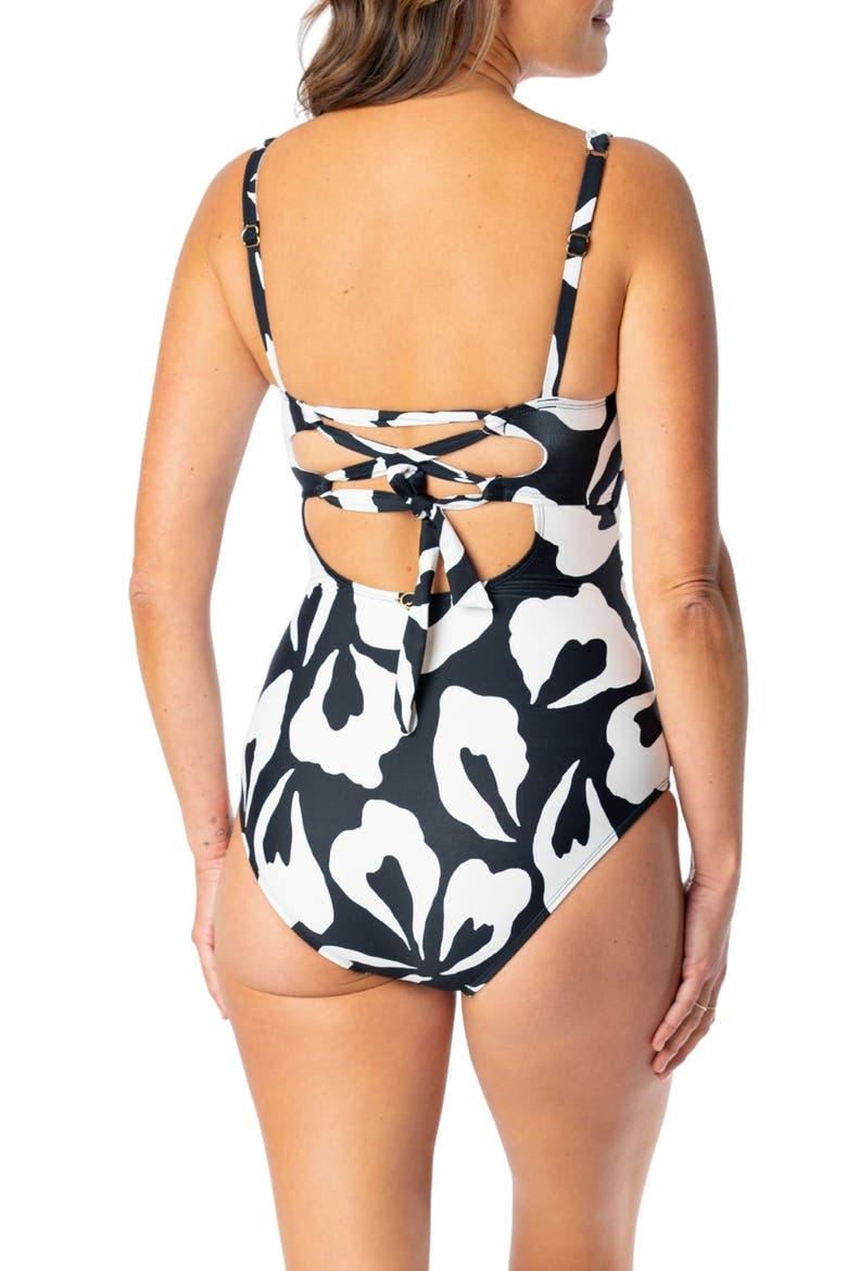 Hilda Glam One-Piece Swimsuit, Alternate, color, BLACK