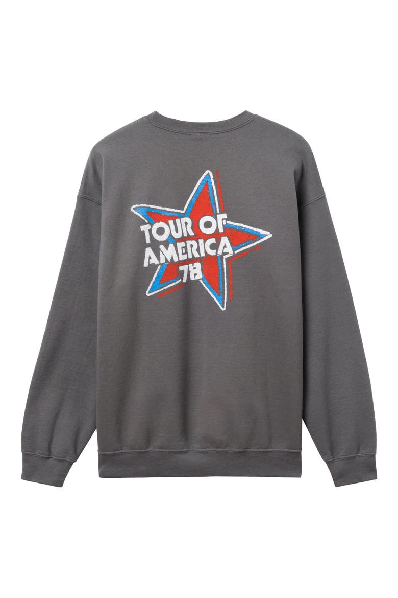 Crewneck Cotton Blend Sweatshirt, Alternate, color, CHARCOAL