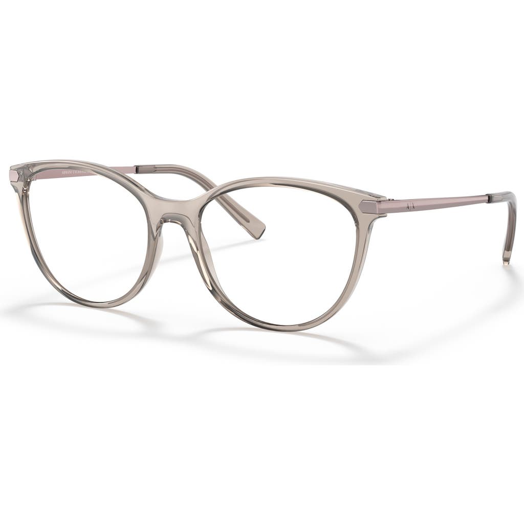 Armani Exchange 53mm Cat Eye Optical Glasses In Neutral