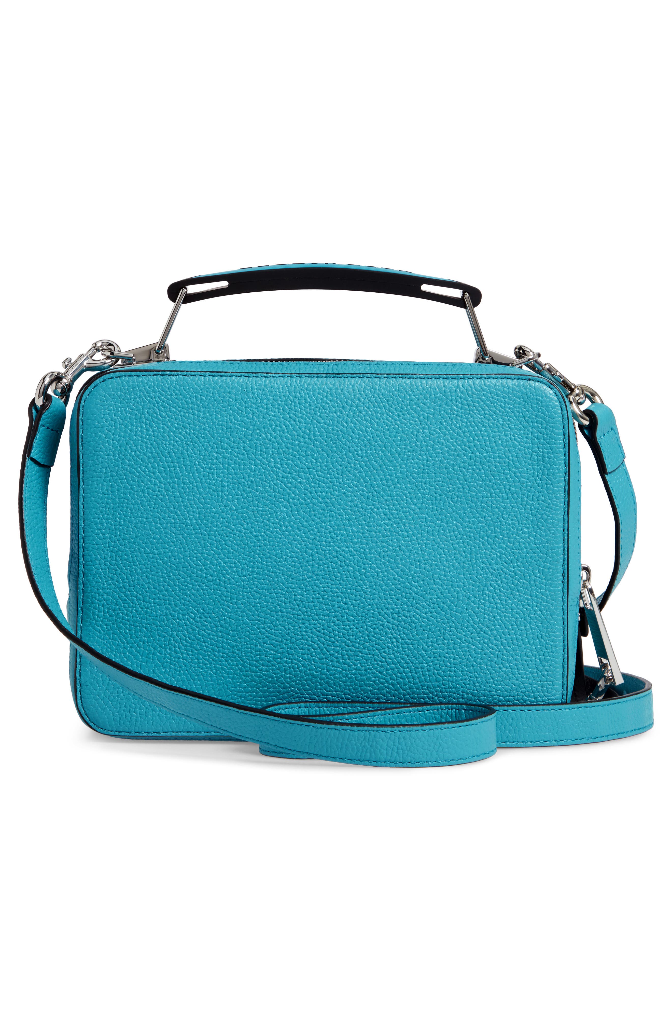 The Box 23 Leather Handbag, Alternate, color, WINDY BLUE