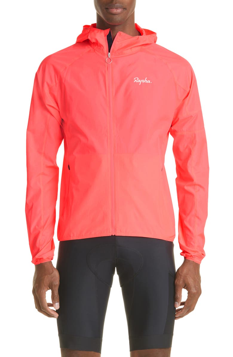 Rapha Commuter Lightweight Packable Hooded Jacket, Main, color, Hi-Vis Pink