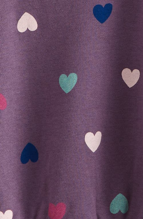 Tucker + Tate Kids' Puff Sleeve Cotton Blend Sweatshirt In Purple
