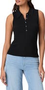 PAIGE Vesta Rib Sleeveless Polo