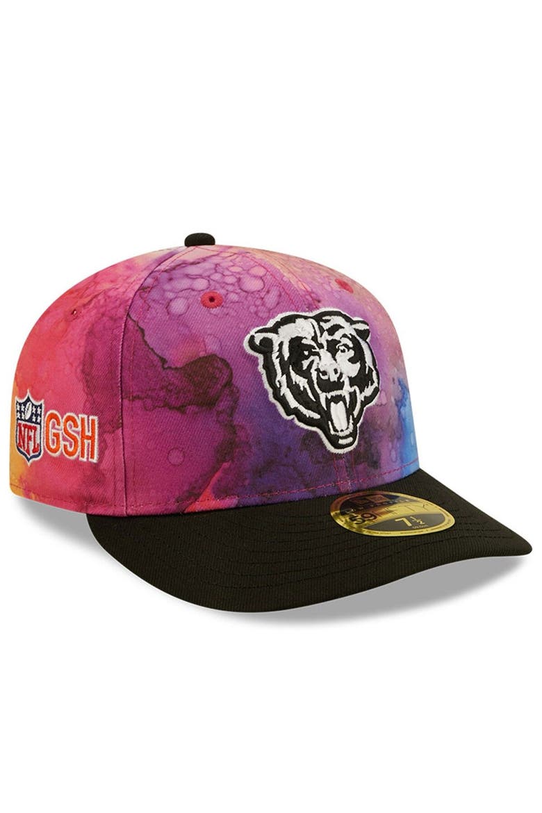 Men's New Era Pink/Black Chicago Bears 2022 NFL Crucial Catch Low Profile 59FIFTY Fitted Hat, Main, color, Pink