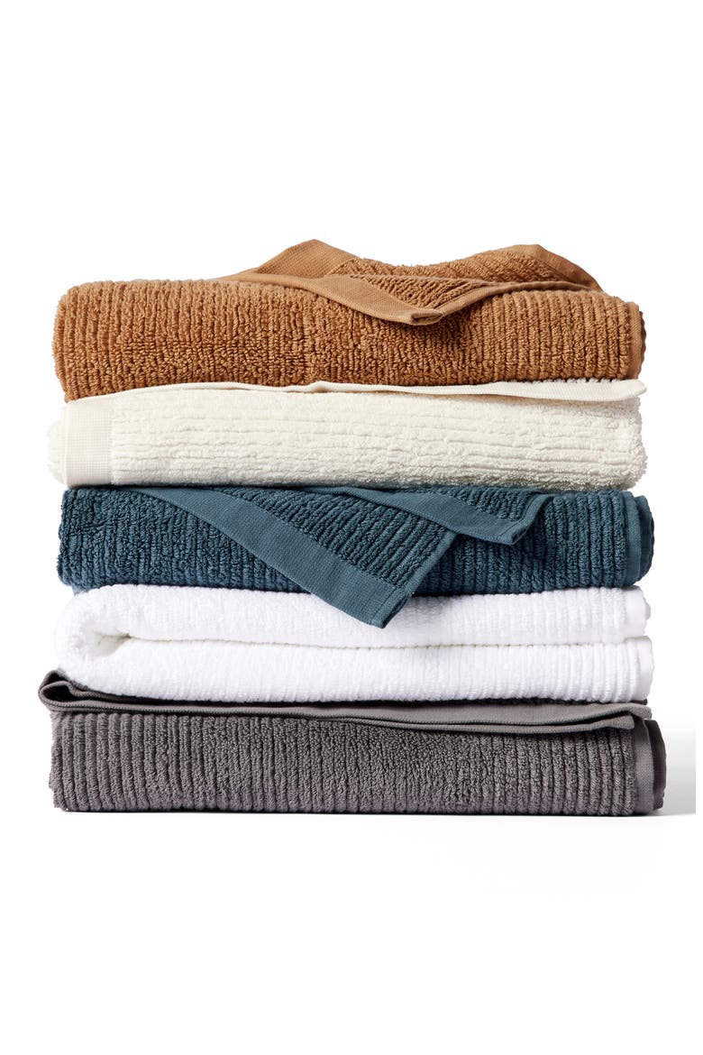 Temescal Organic Cotton Ribbed Bath Essentials, Alternate, color, UNDYED
