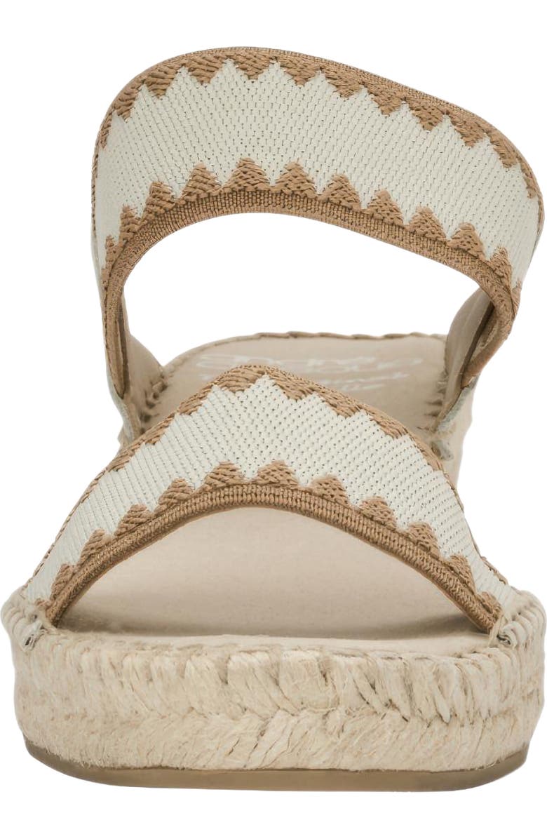 André Assous Ava Ankle Strap Espadrille Wedge, Alternate, color, Bone