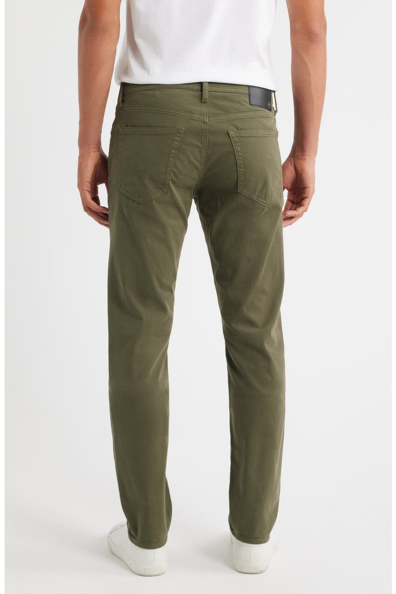 Tellis Stretch Sateen Modern Slim Pants (Nordstrom Exclusive), Alternate, color, URBAN GREEN