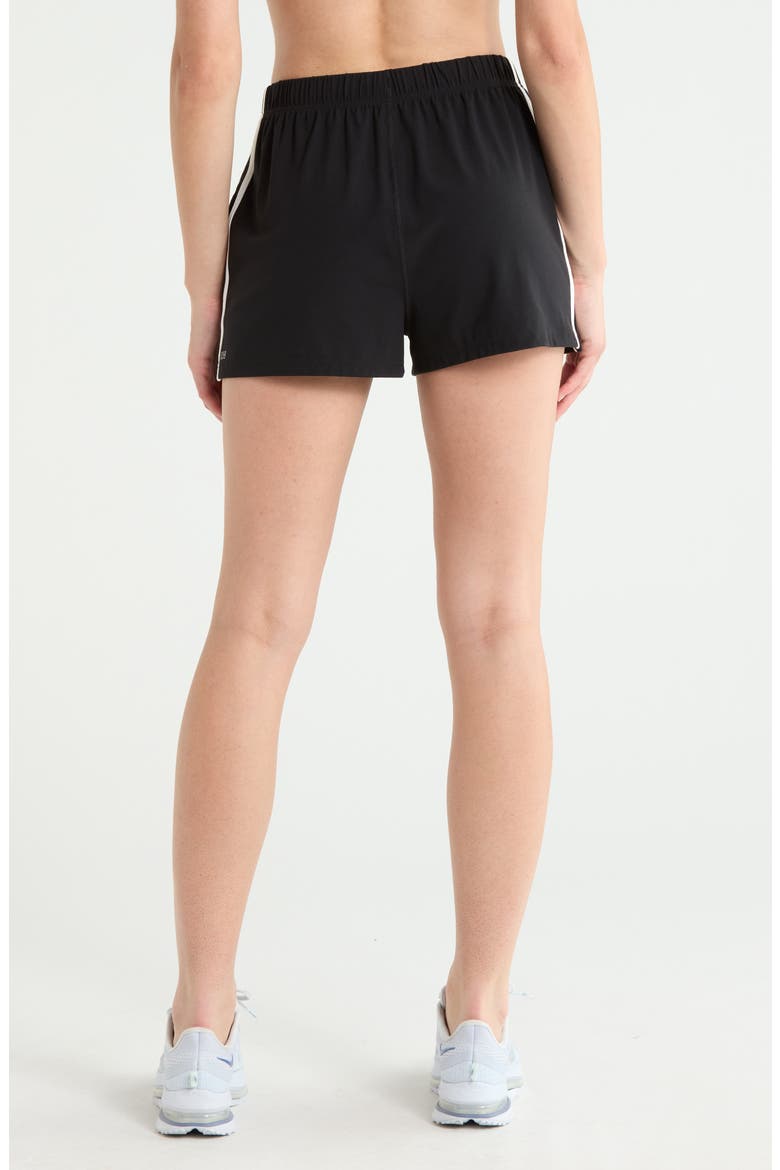 Ella Airweight Track Shorts, Alternate, color, BLACK/ WHITE