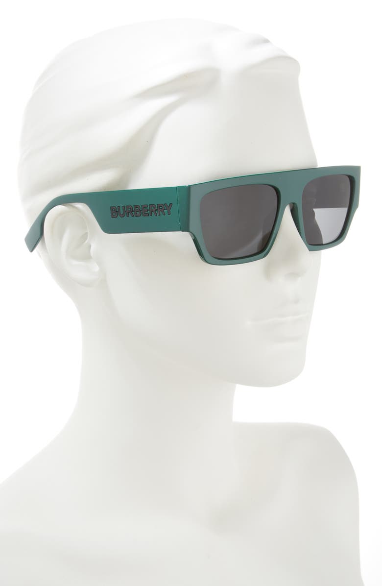 Burberry Micah 58mm Square Sunglasses, Alternate, color, Green