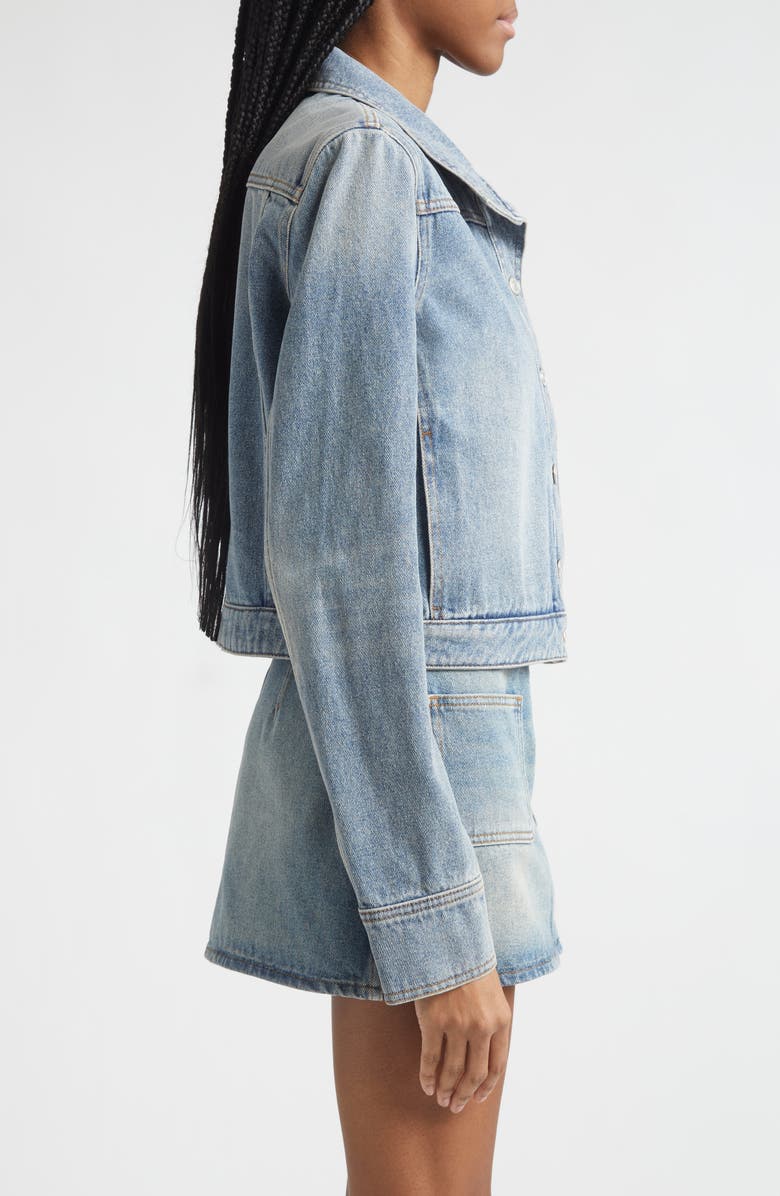 Courrèges Reedition Denim Jacket, Alternate, color, Denim Bleu Delave