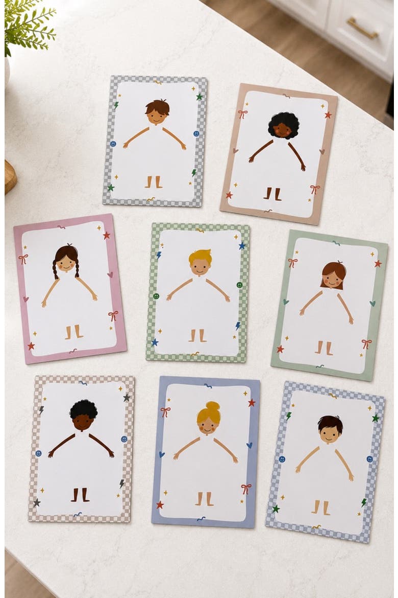 Reusable Magnetic Coloring Sheets, 8 Piece Set, Alternate, color, Design-a-Doll