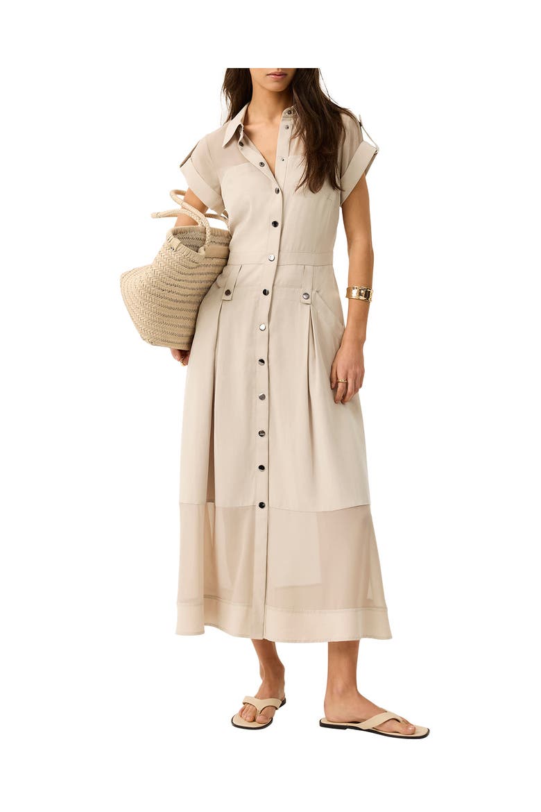 Utility Midi Dress, Main, color, Camel