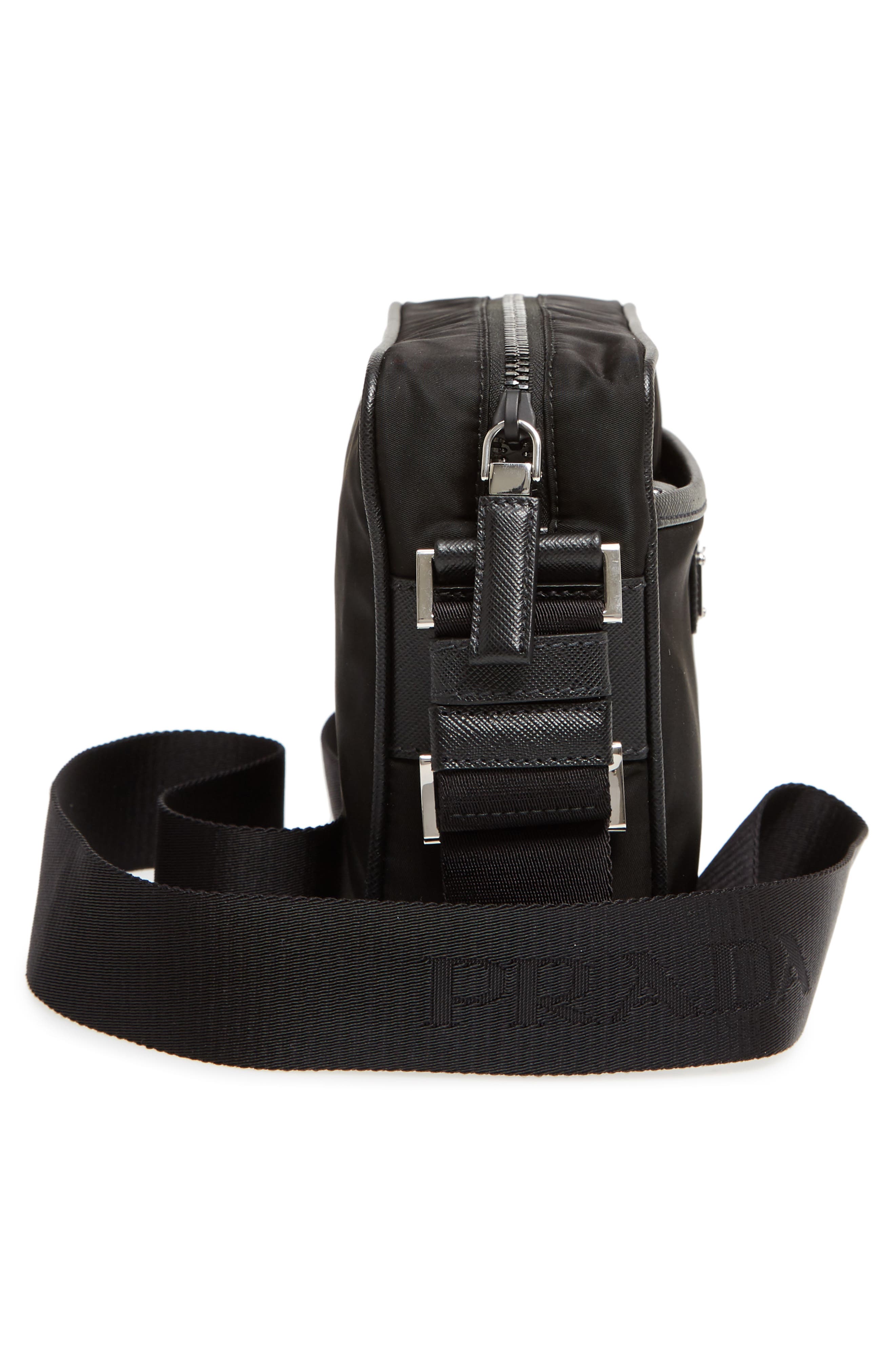 Prada Small Nylon Messenger Bag, Alternate, color, 