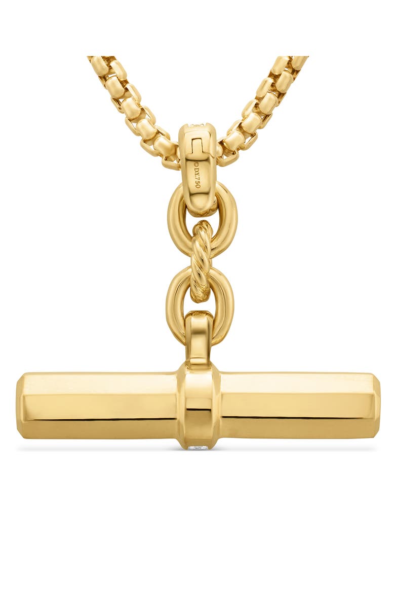 David Yurman Link Lexington Diamond Pendant, Alternate, color, Diamond/ Yellow Gold