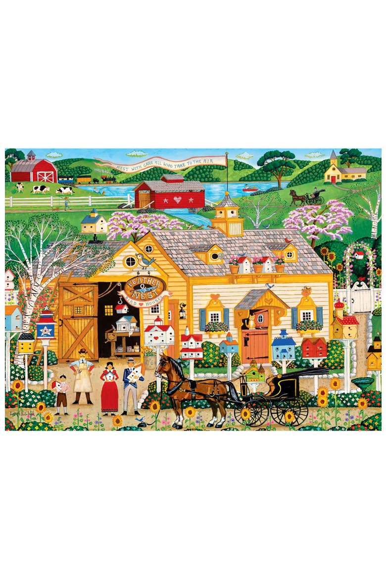 Feather & Nest 300 Piece Jigsaw Puzzle, Alternate, color, Multicolor