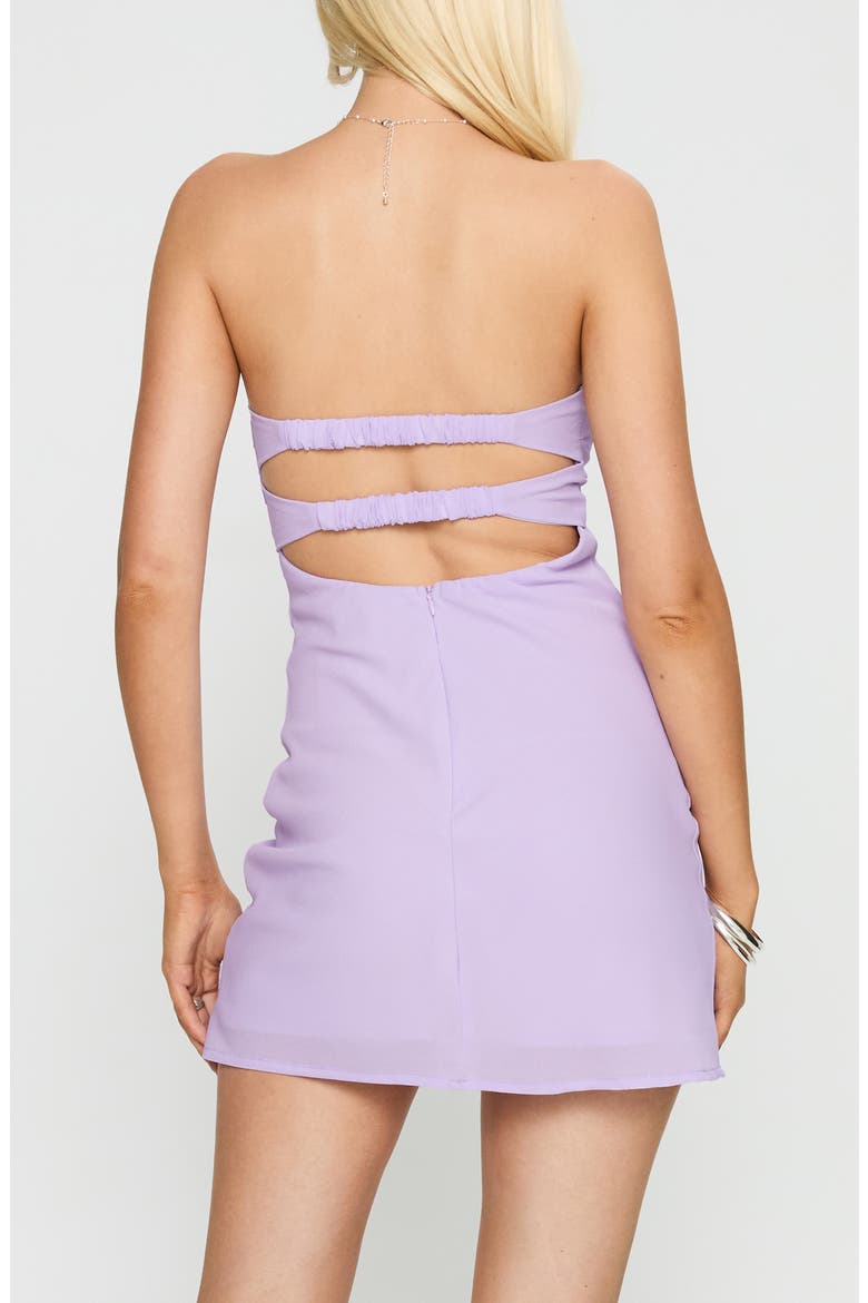 Ilana Strapless Minidress, Alternate, color, LILAC