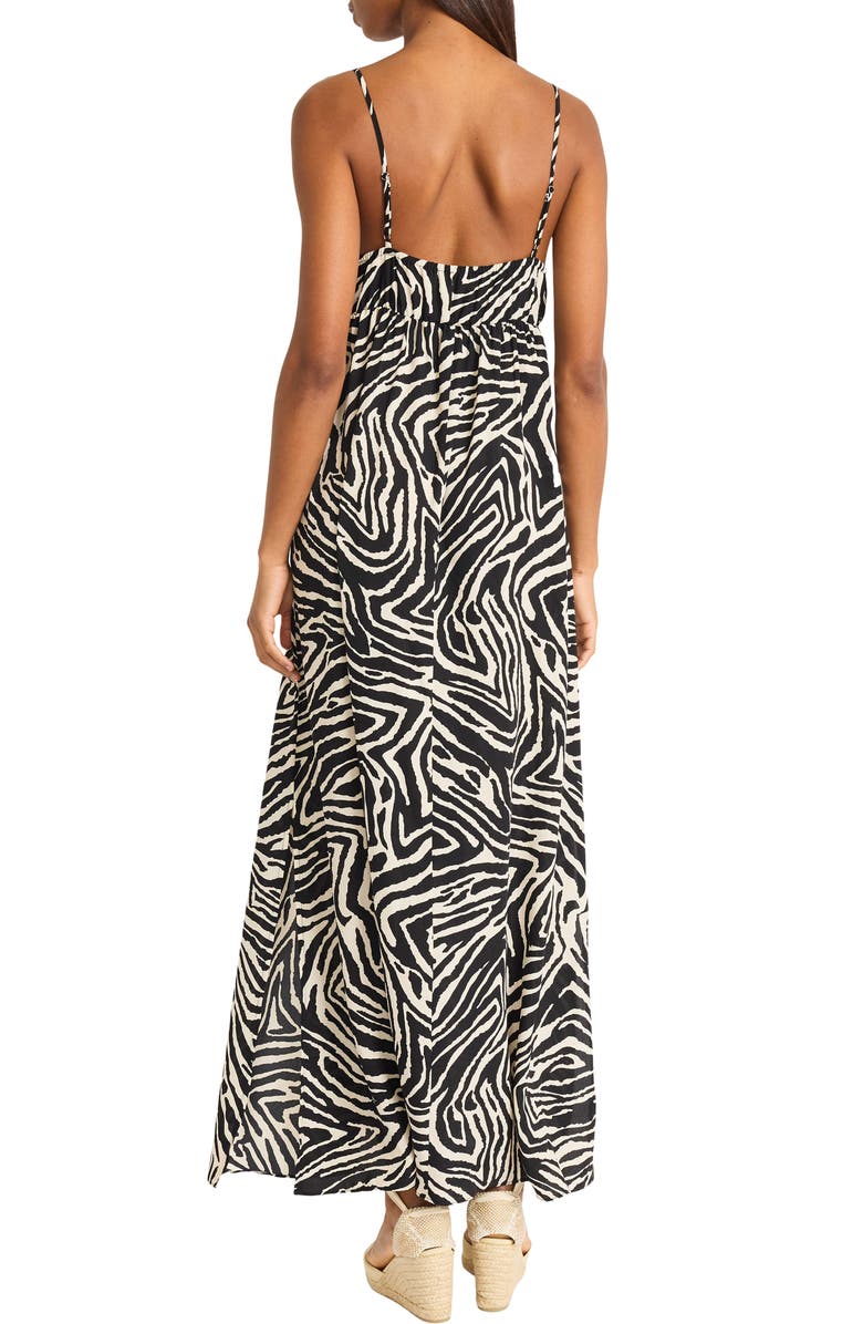 The Good Journey Empire Waist Maxi Dress, Alternate, color, Cream/ Black
