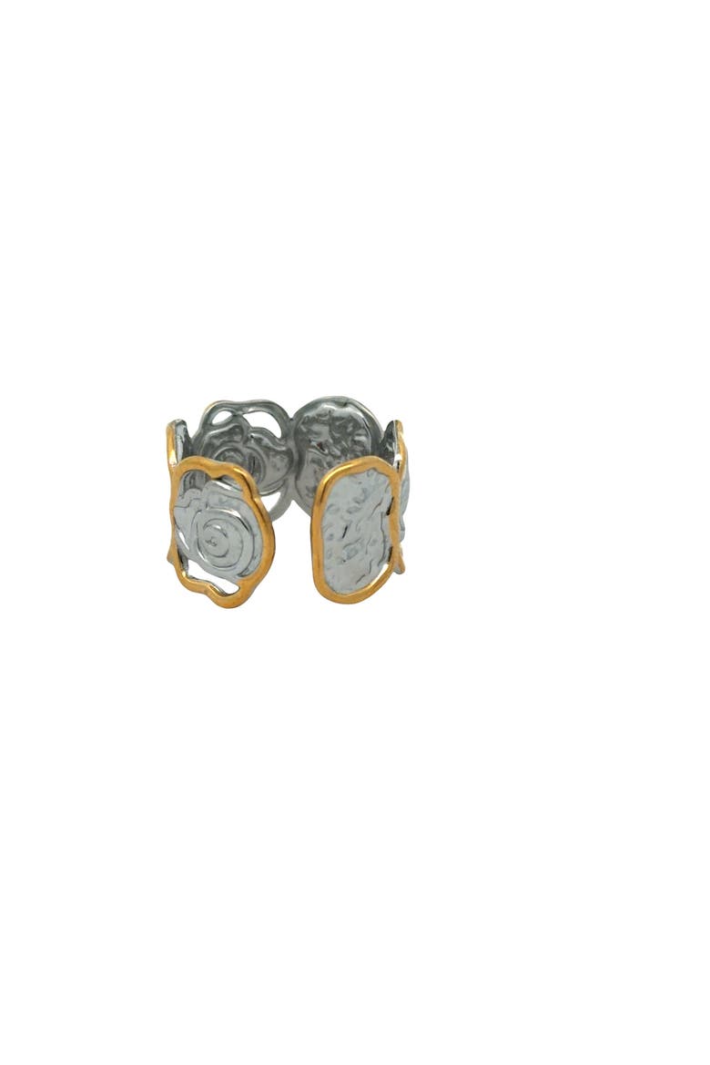 Rose Petal Open Ring, Alternate, color, yellow