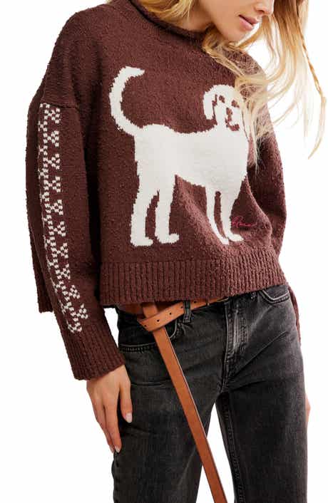 Free People Story Book Cotton Blend Sweater