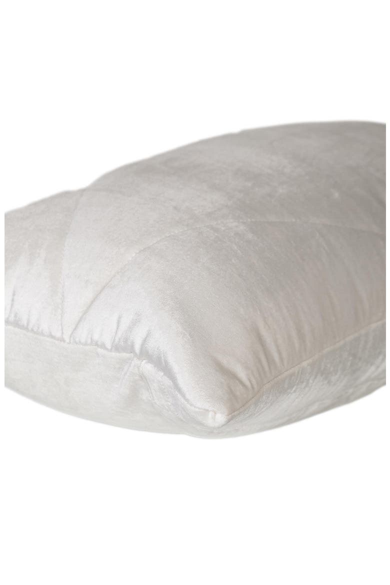 Velvet Pillow, Alternate, color, WHITE