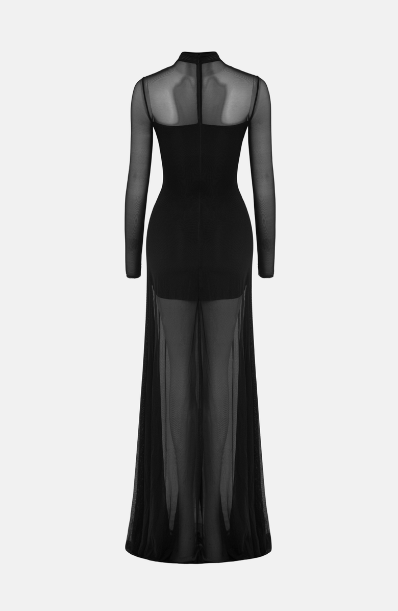 OW Collection KYA Maxi Dress, Alternate, color, Black