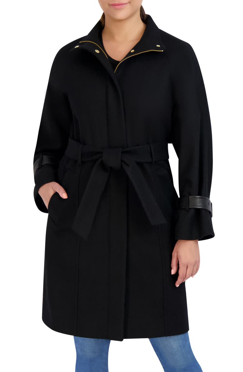 Cole Haan Melton Belted Coat, Main, color, 