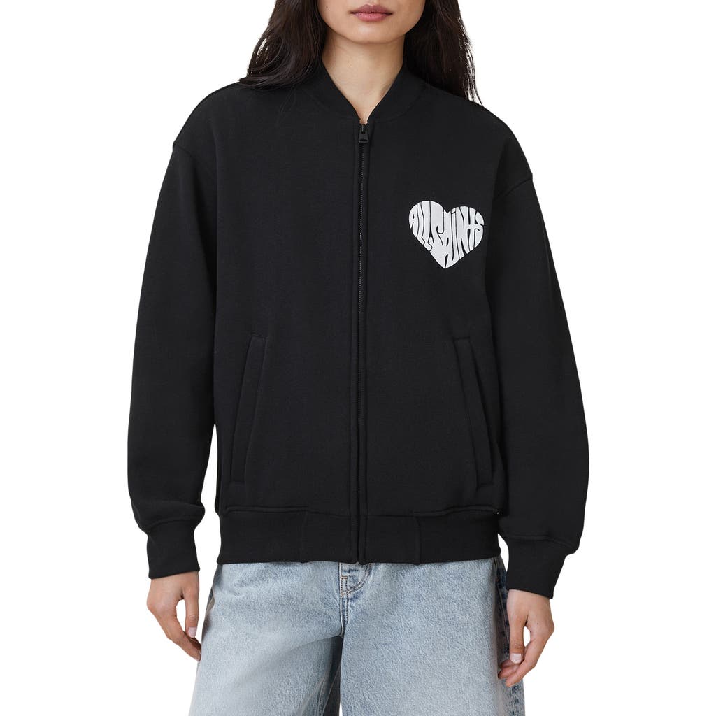 Allsaints Poster Belle Cotton Bomber Jacket