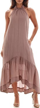 Socialite High/Low Halter Dress